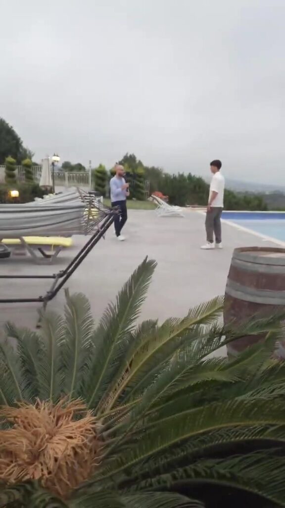 Villa and pool shoot with a model in Lebanon
